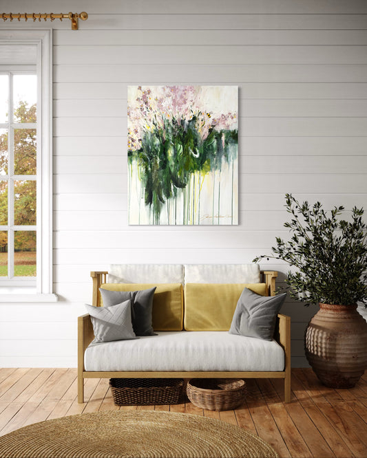 Kesän viimeiset kukat - 100x80cm