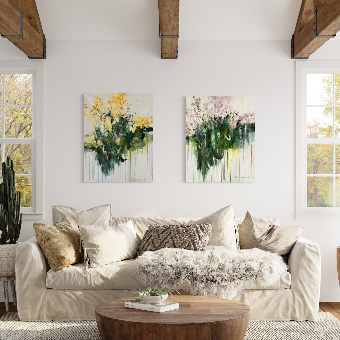 Last flowers of summer - 80x100cm