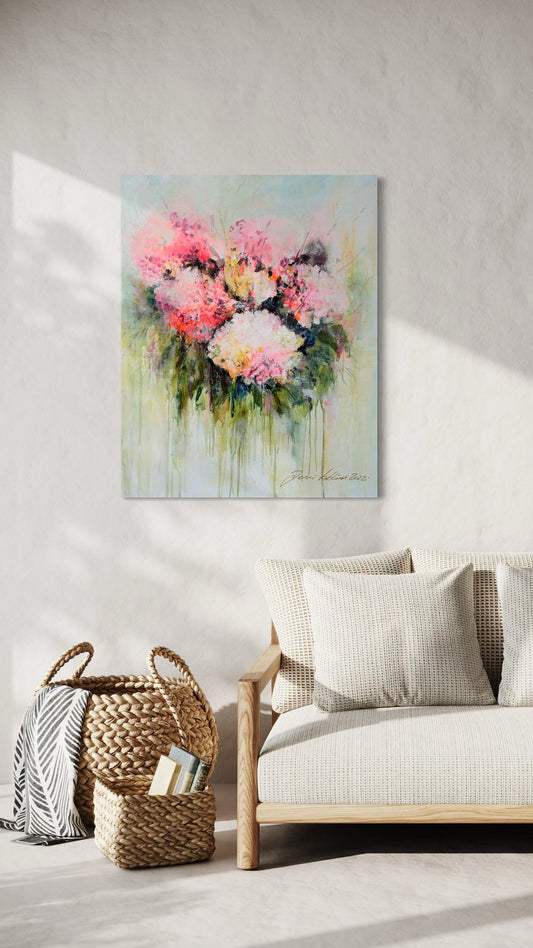 Kukkiva puutarha - 92x73cm