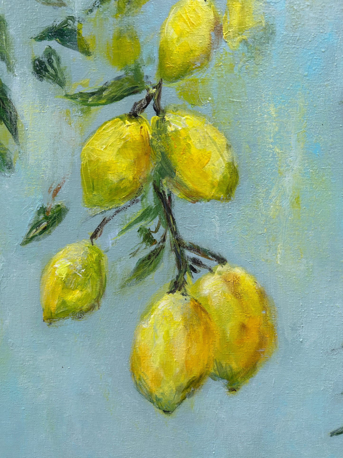 Sitruunan sävyinen päivä, 116x88cm