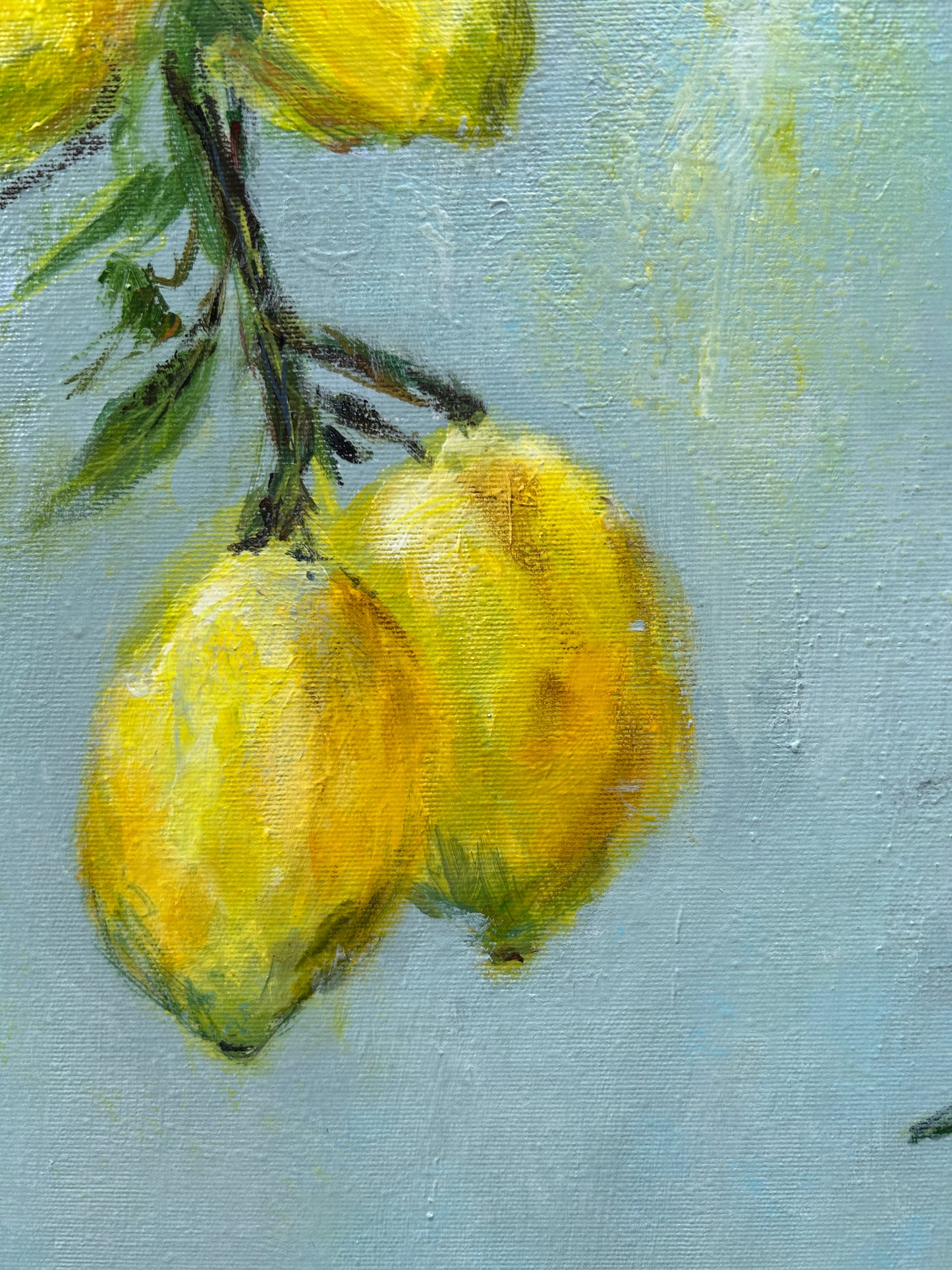 Sitruunan sävyinen päivä, 116x88cm