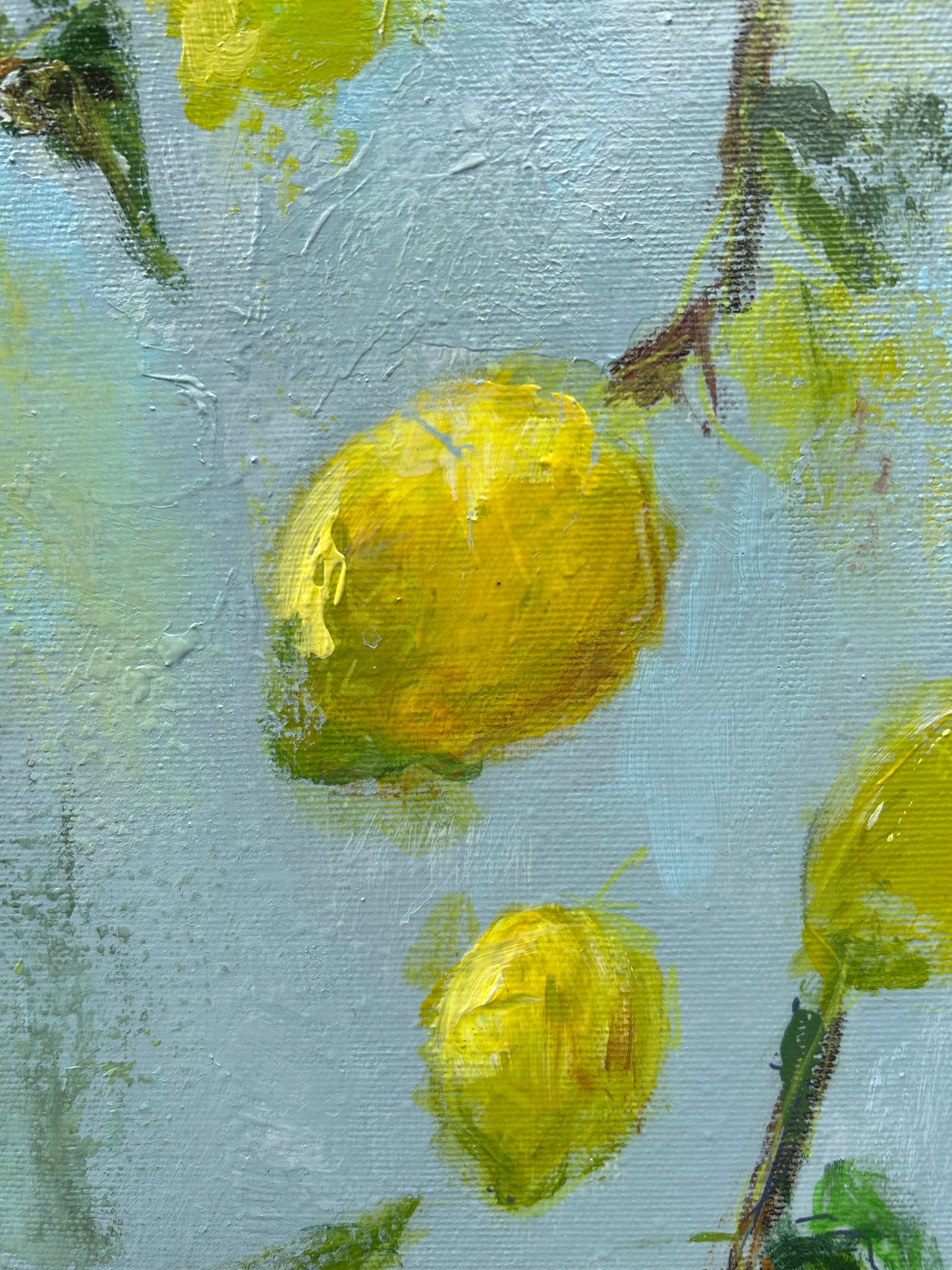 Sitruunan sävyinen päivä, 116x88cm