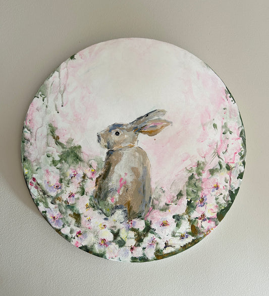 Bunny on flower meadow - 60cm