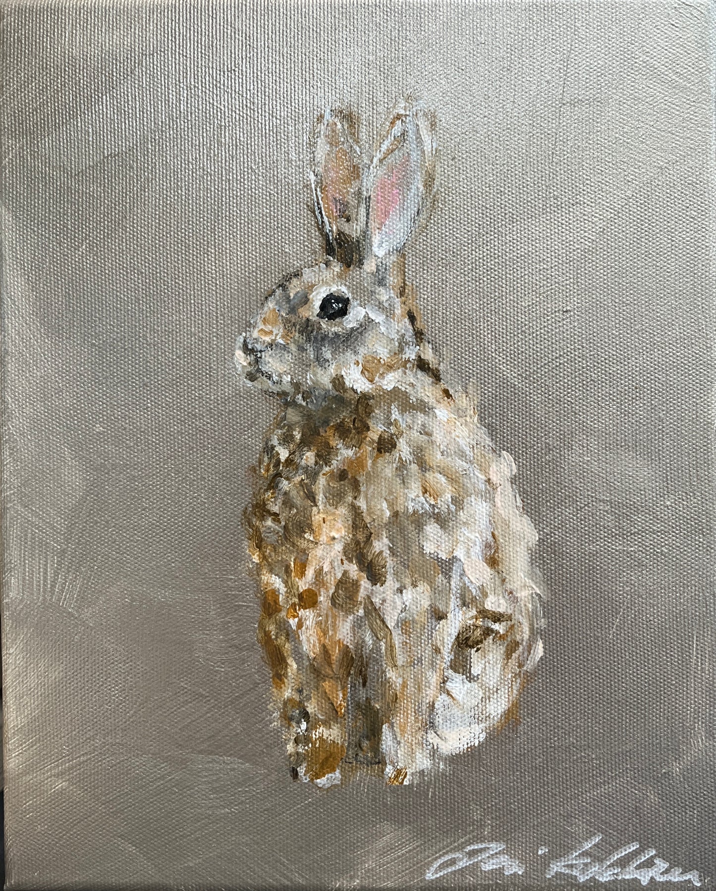Hopeapupu II, 27x22cm