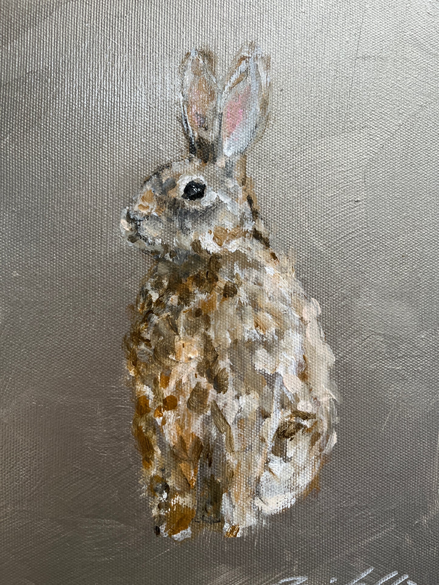 Hopeapupu II, 27x22cm