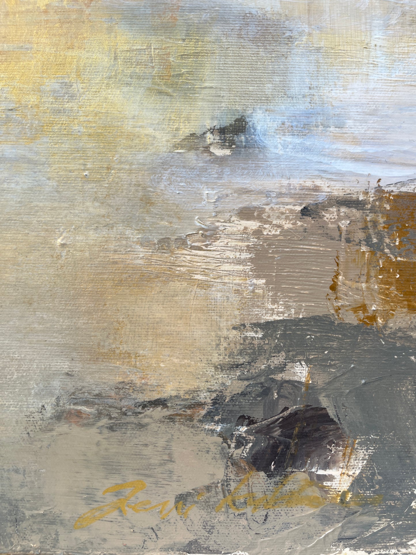 Sumuinen horisontti 55x46cm