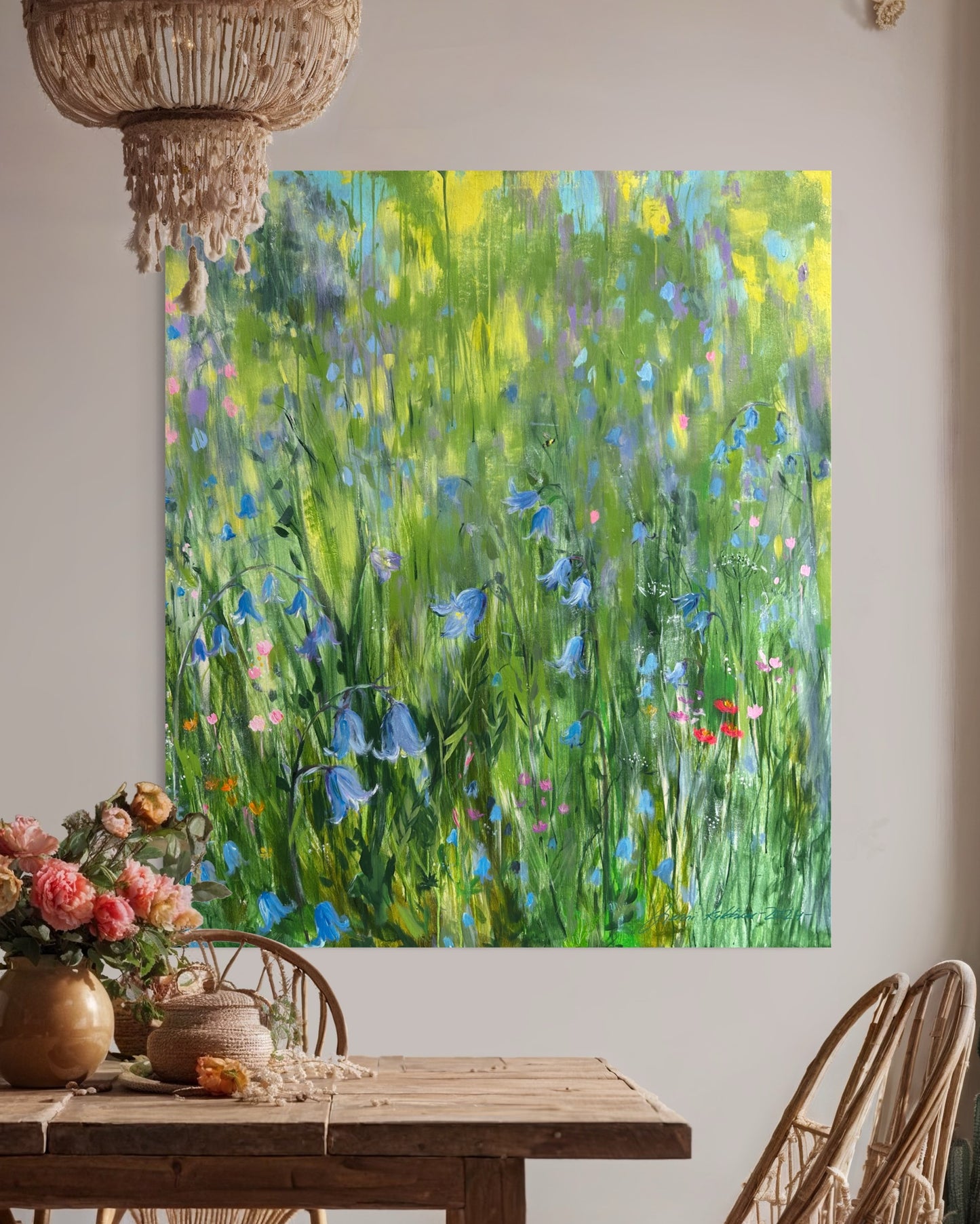 Wild Bluebells - 120x140cm