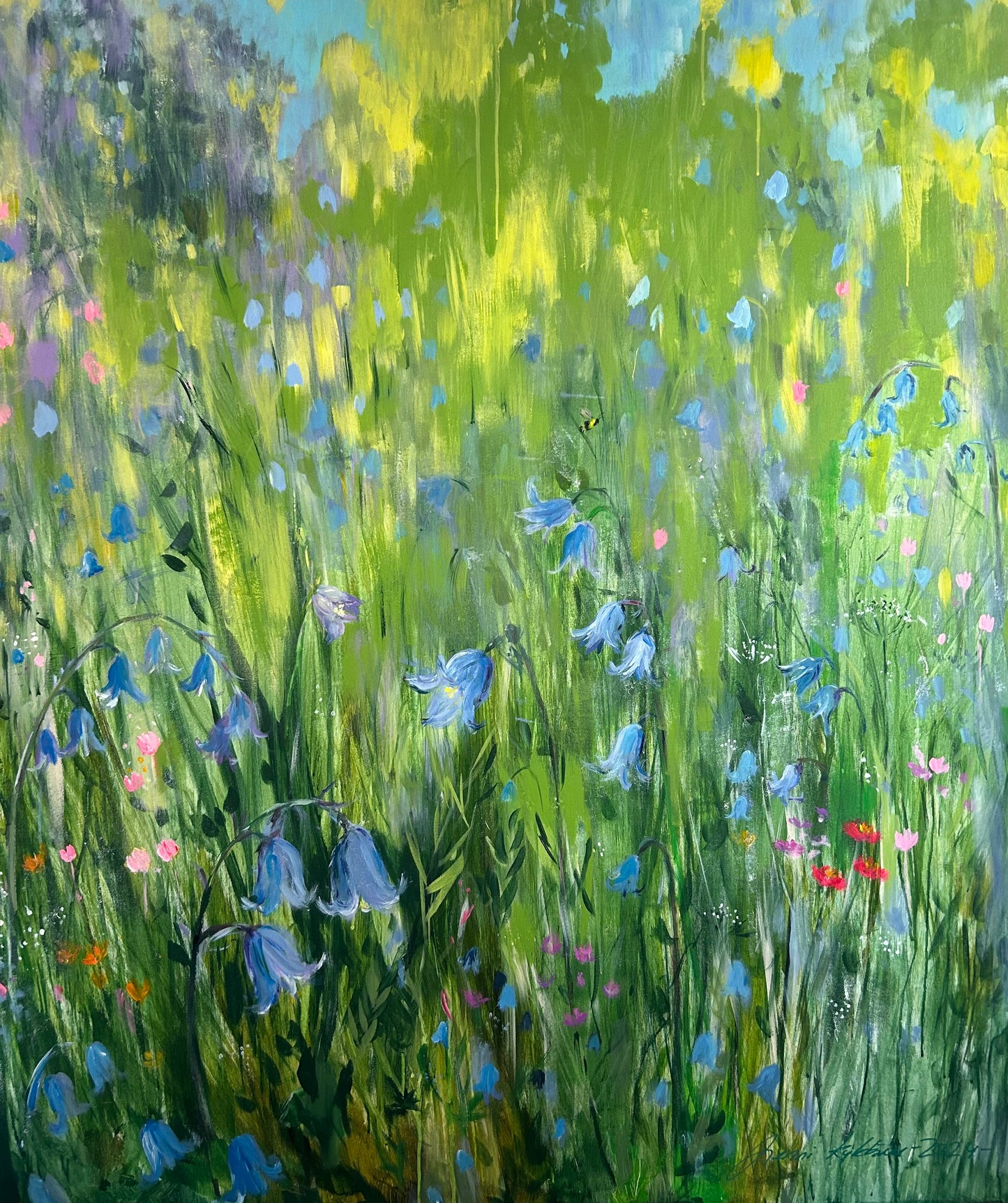 Wild Bluebells - 120x140cm