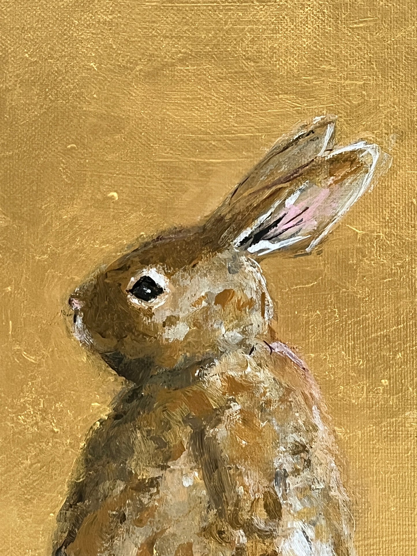 Golden bunny II, 33x24cm